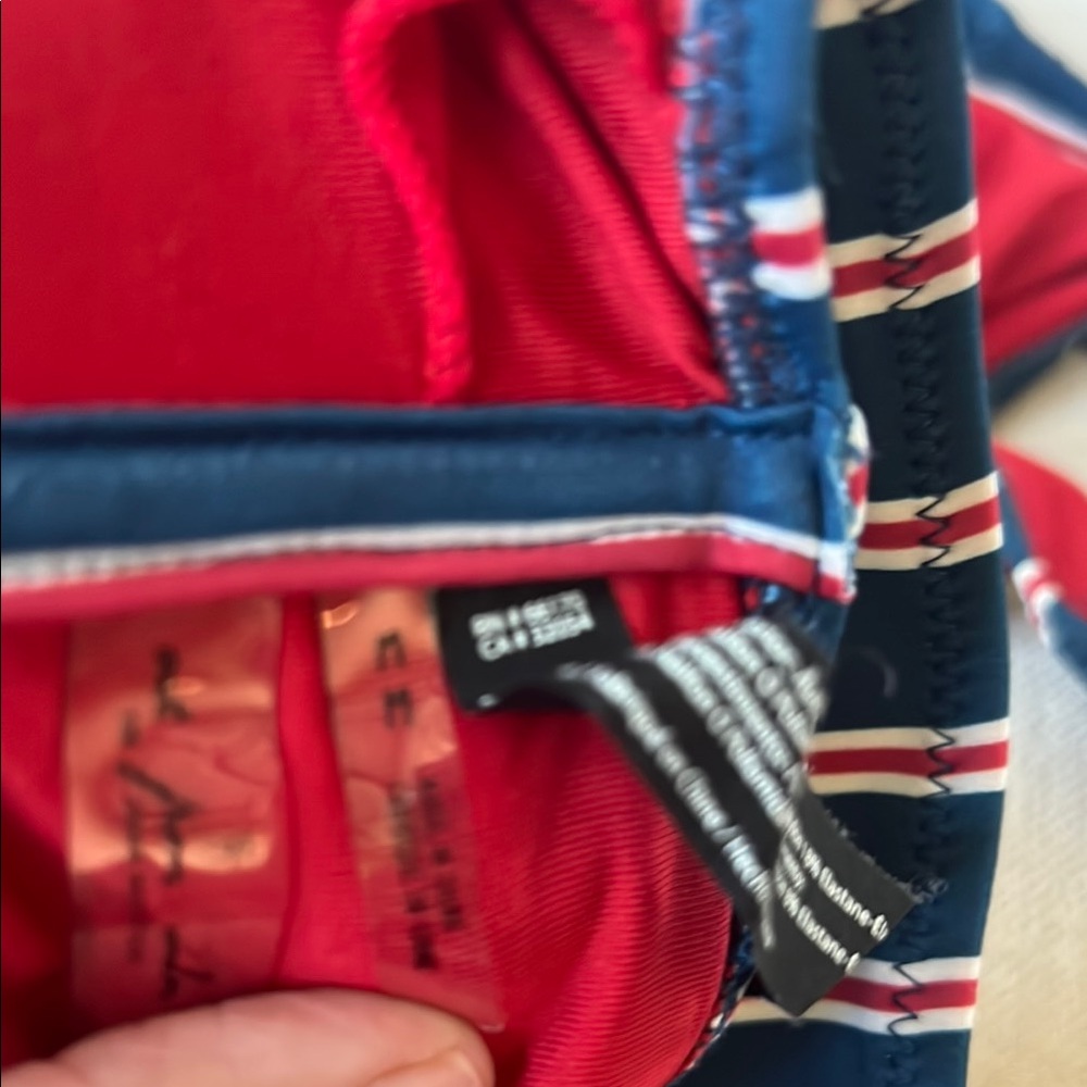 Urban Outfitters Navy and Red Striped Bikini - Picture 6 of 6